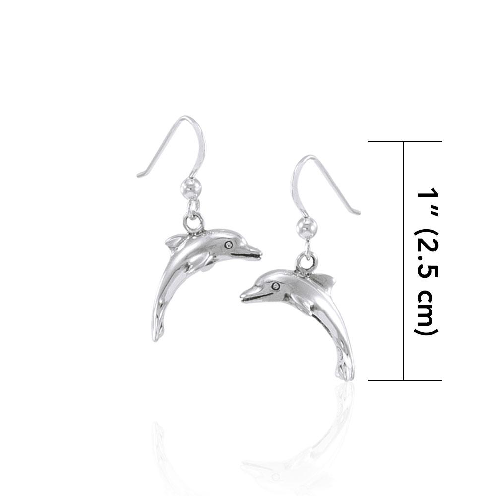 Dolphin Silver Earrings