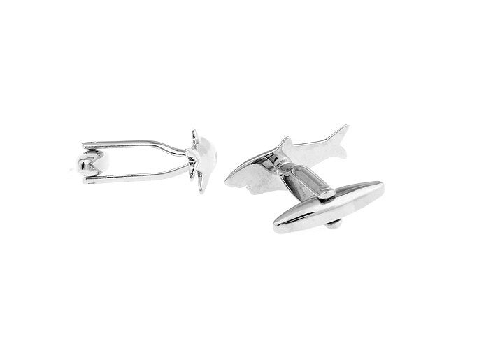 Shark Silver Cufflinks
