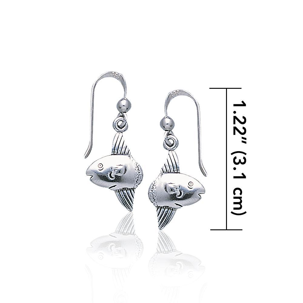 Sun Fish Hook Earrings