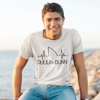 Scuba diving T-Shirt for Men | Heartbeat for Shark Lovers white